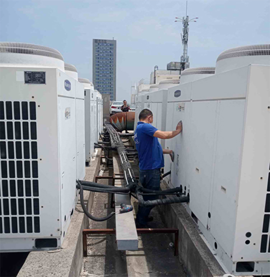 海阳中央空调制热和不制冷系统维修方法